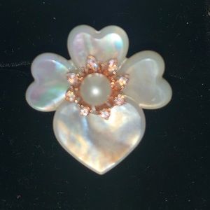 Beautiful mother of pearl and rose gold ring- Kate spade